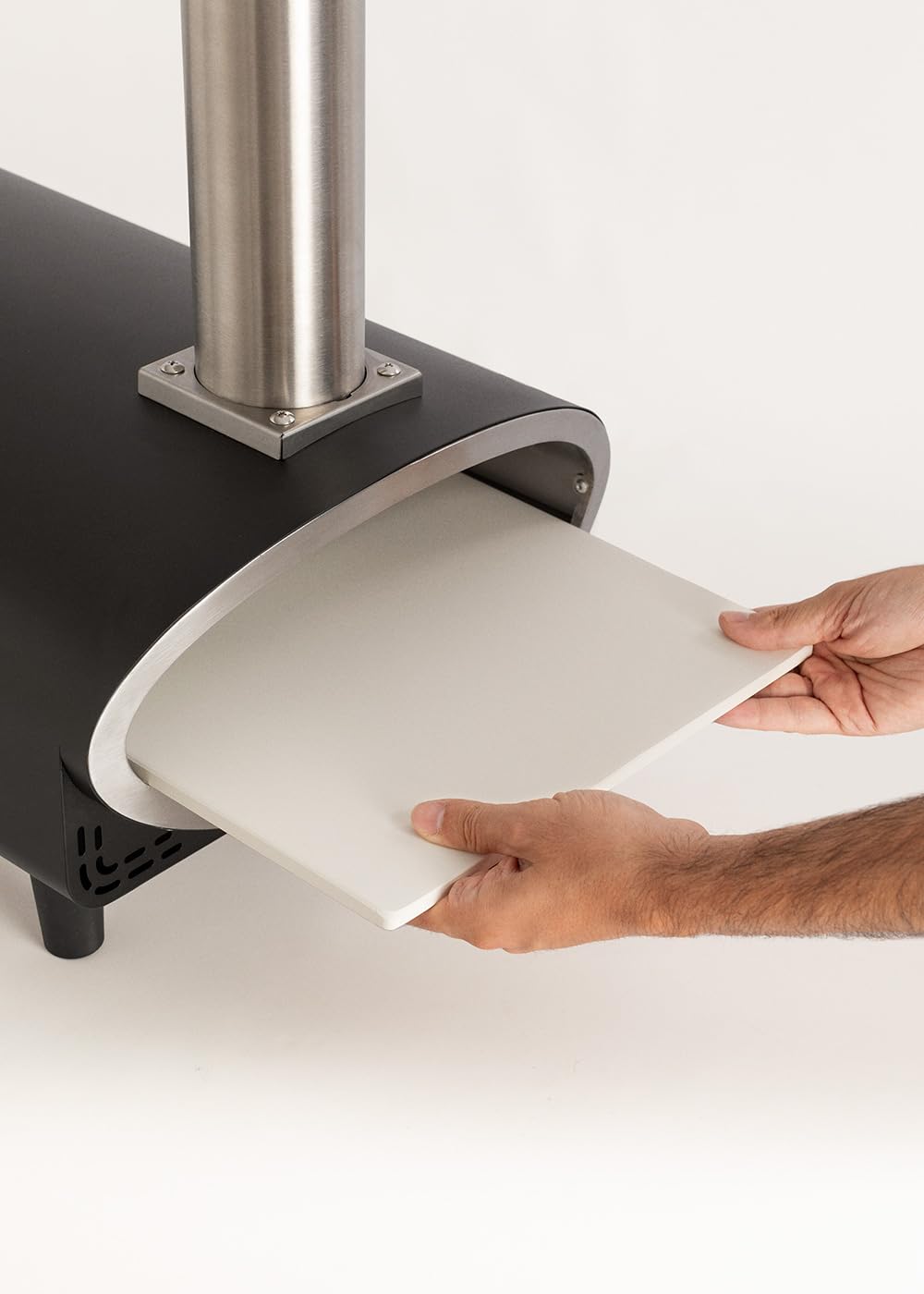 CREATE/PIZZA MAKER ADVANCE/Pellet-Ofen für Steinofenpizzen/Pizzen bis Ø30 cm, schnelles Aufheizen, Temperaturregelung, Temperatur bis 500ºC, Außeneinsatz, 53x36,8x58cm